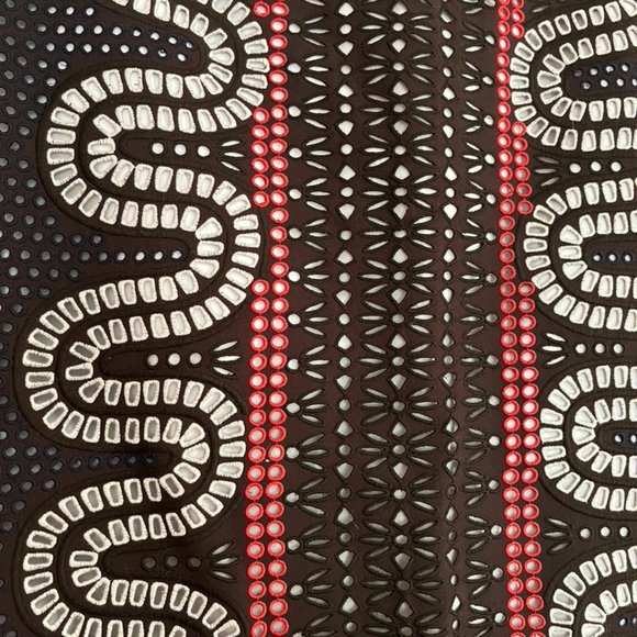 Tory Burch Embroidered Eyelet Pencil Skirt- 12 - Picture 2 of 13